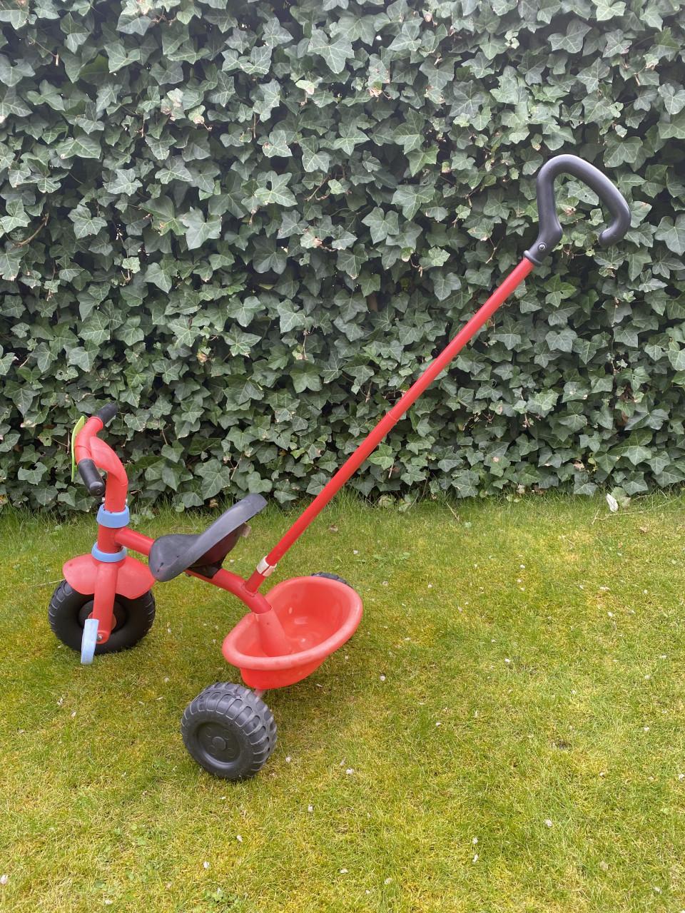 Driewieler met duwstang