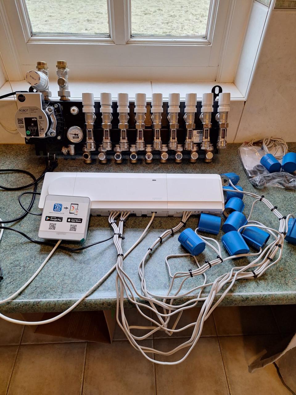 9 groeps Vloerverwarming verdeler