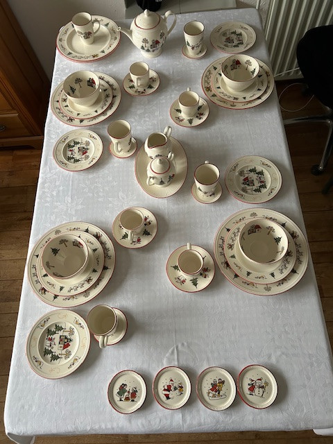 Wedgwood Windsor Christmas kerst servies.