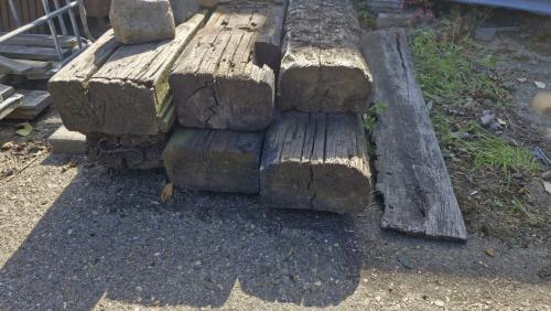 6 stuks oude treinbielzen