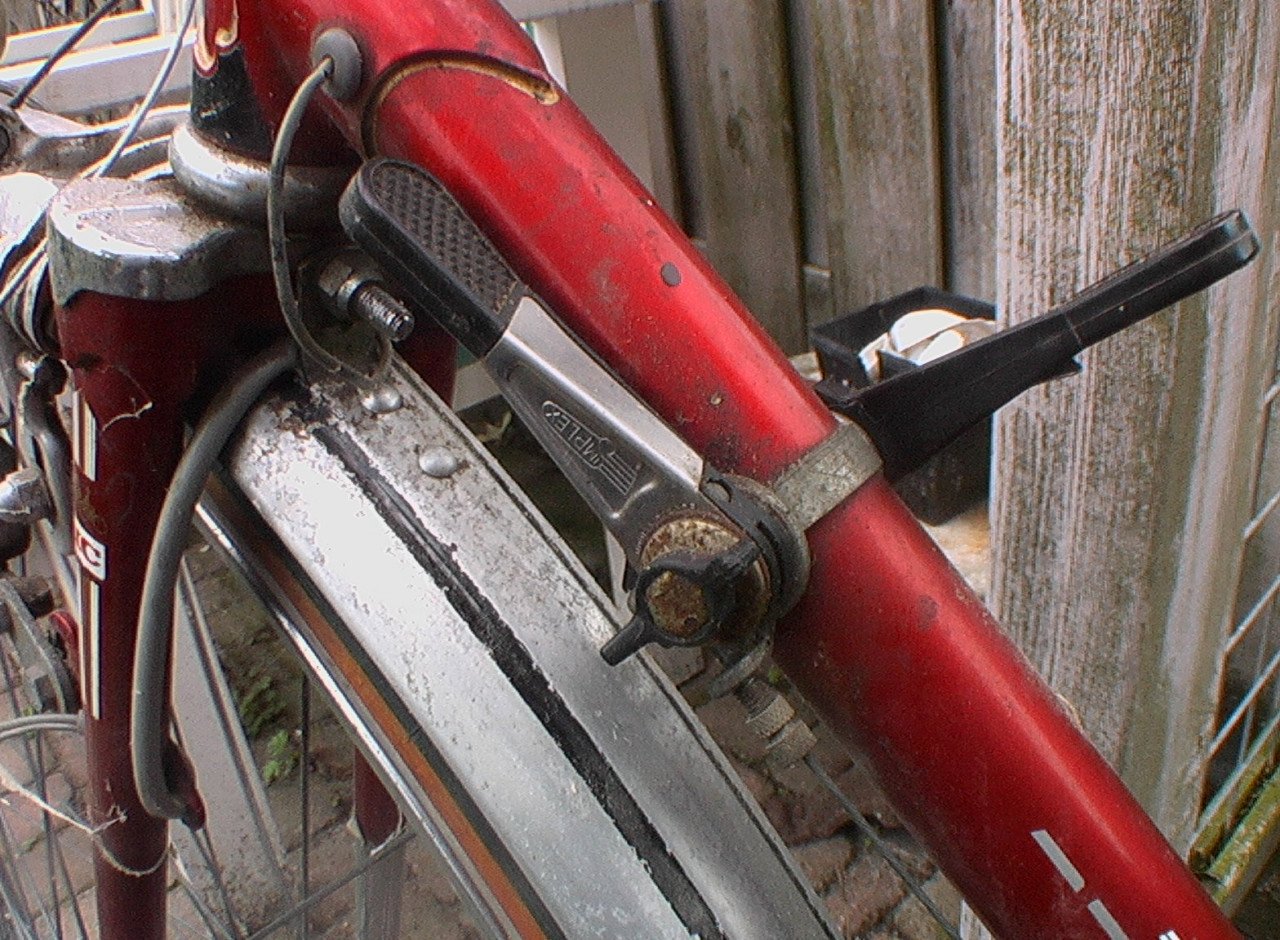 Oldtimer sport fiets batavis 14 versnellingen rees stuur