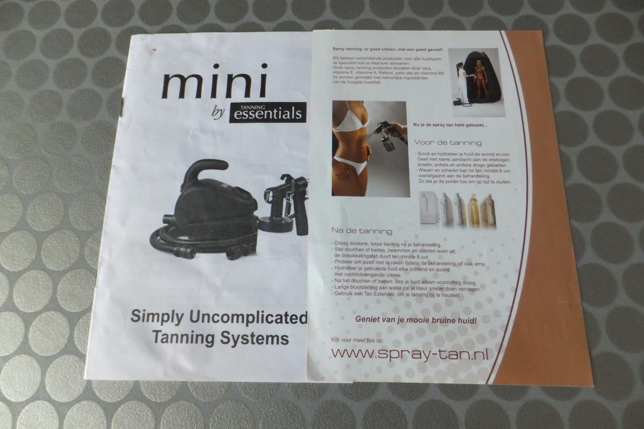 Spray tanning met toebehoren
