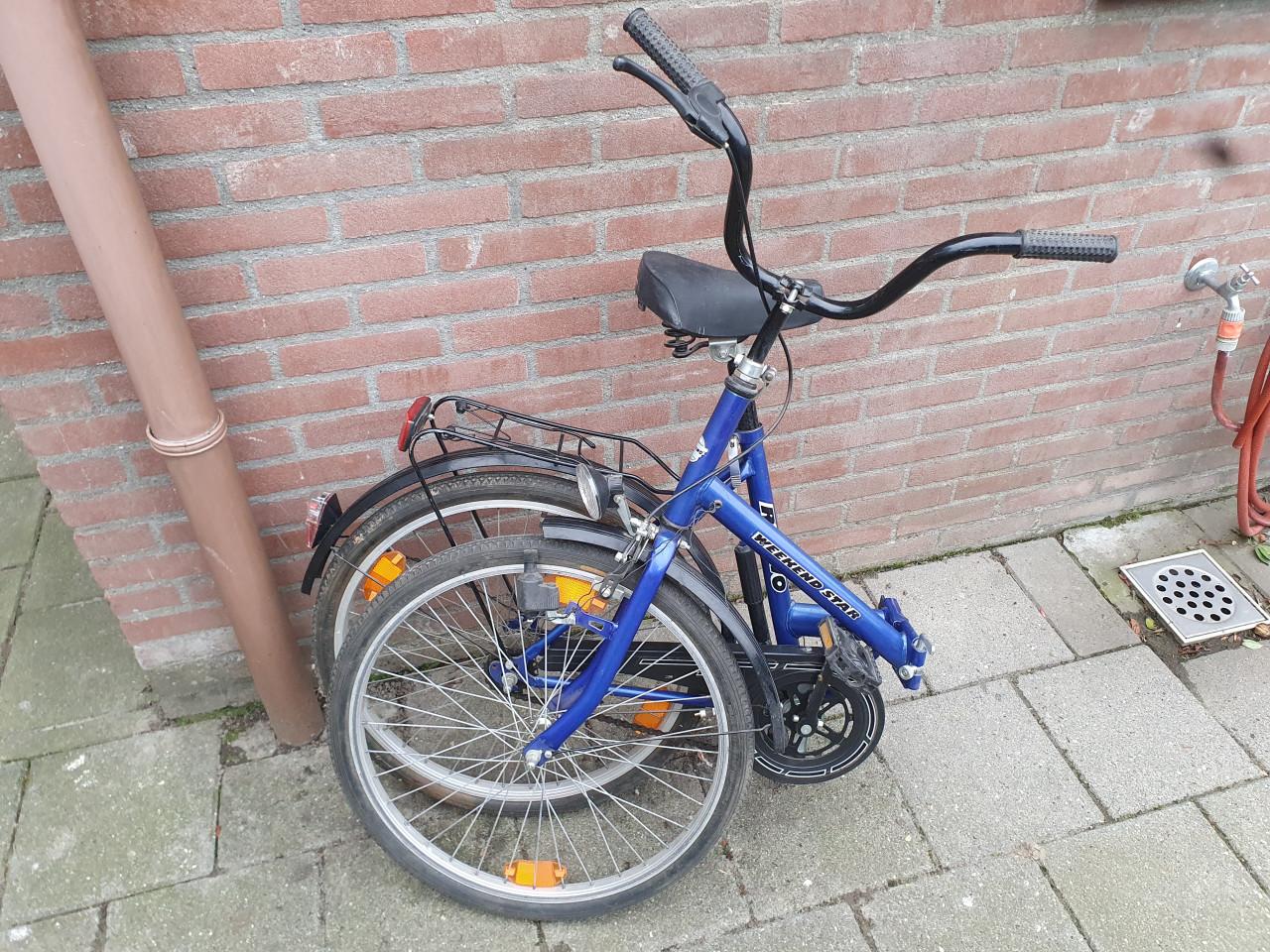 Keurige opvouwbare campingfiets voor op de boot of bij de vakantiewoning