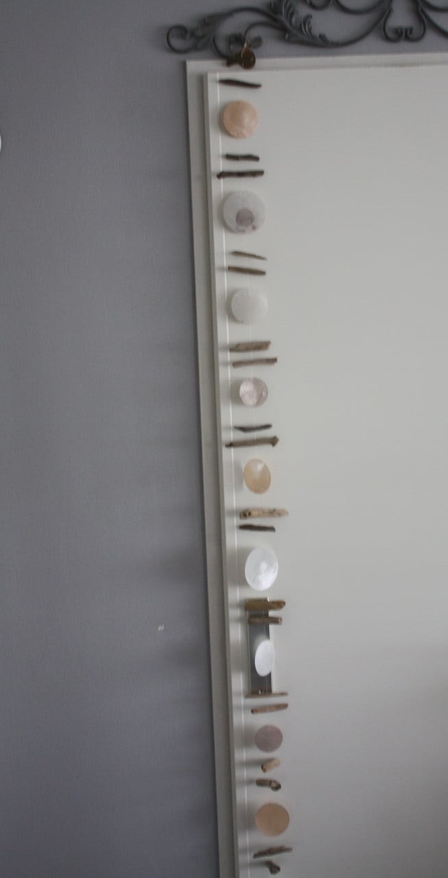 Schelpen kettigmet hout stkjes