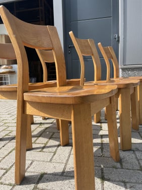 Set Deens vintage jaren 70 stoelen