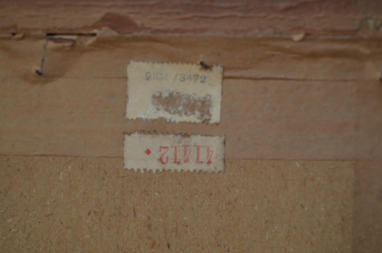 Grote kleurenets (?) Stadsgezicht Brugge, gesigneerd 'van Meulen'