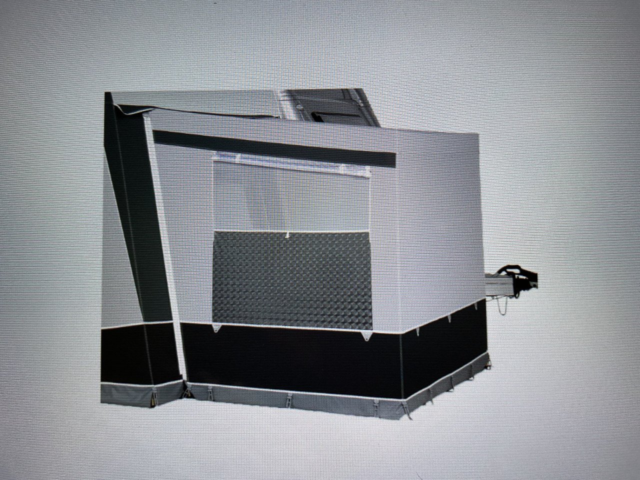 Uitbouw dorema tent