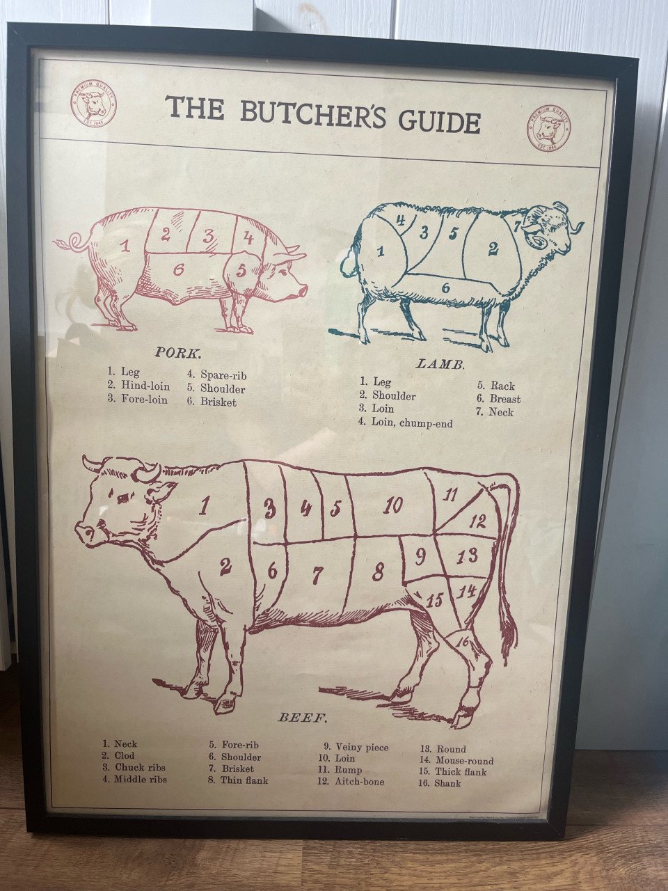 Poster in lijst - The Butcher’s Guide