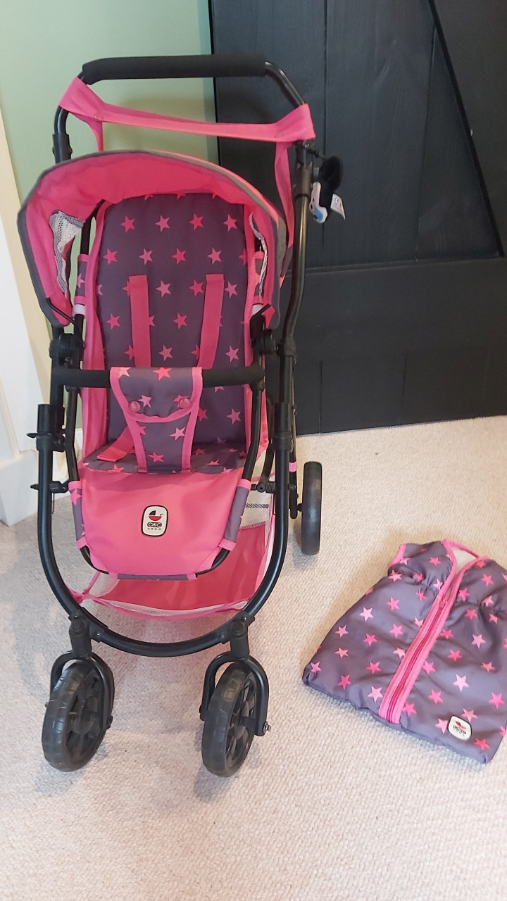 Poppenwagen drie in 1 merk Bayer chic