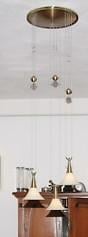 Hanglamp met Alabaster kelken