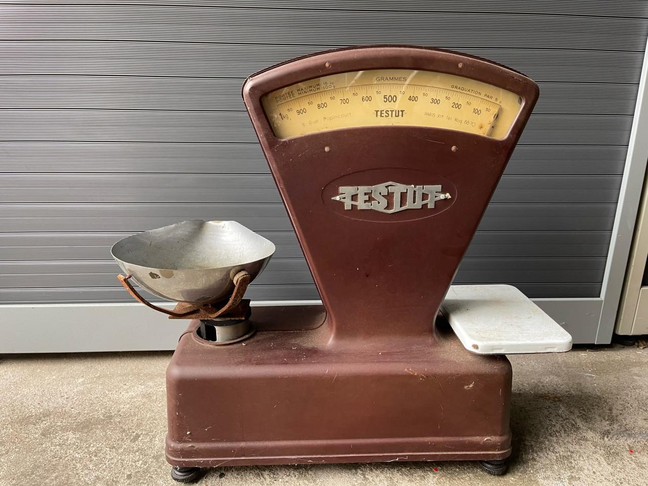 Vintage mechanische weegschaal – decoratief – metaal