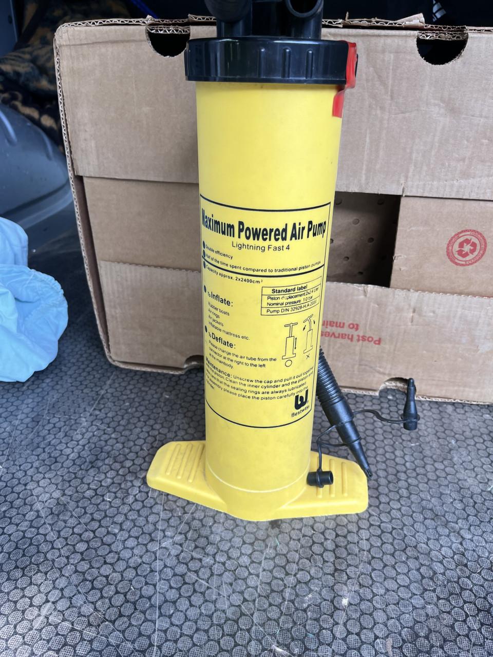 Luchtpomp voor opblaasbare spullen