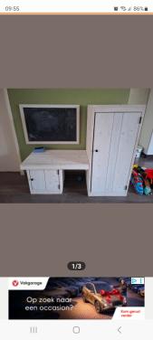 Kinderbureau steigerhout