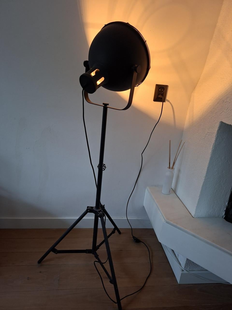 Industriële sta lamp