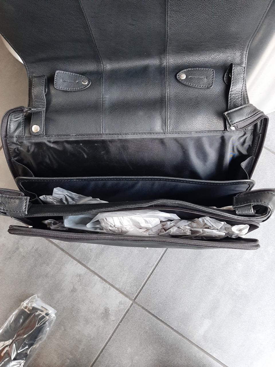 MH Way lederen laptoptas