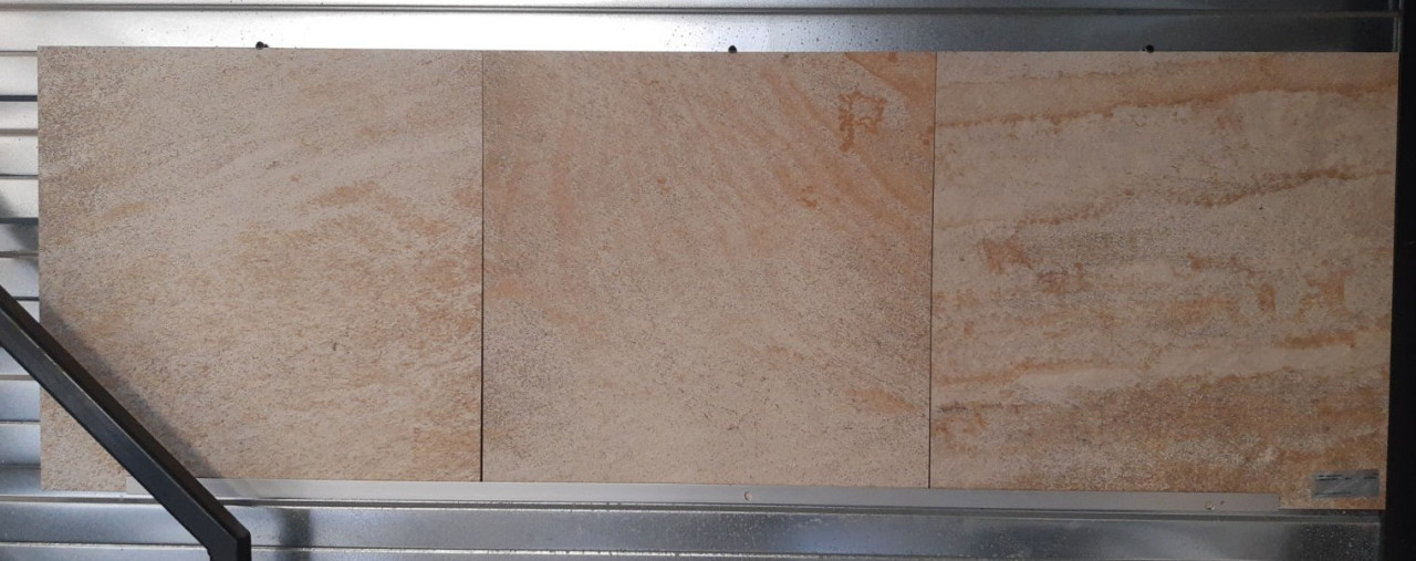 3030-109 ca 20 m² zandkleur tegels, 60x60cm,  per m² van € 51,84 voor