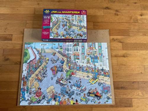 Jan van Haasteren puzzel zeepkistenrace 1000 stukjes € 10