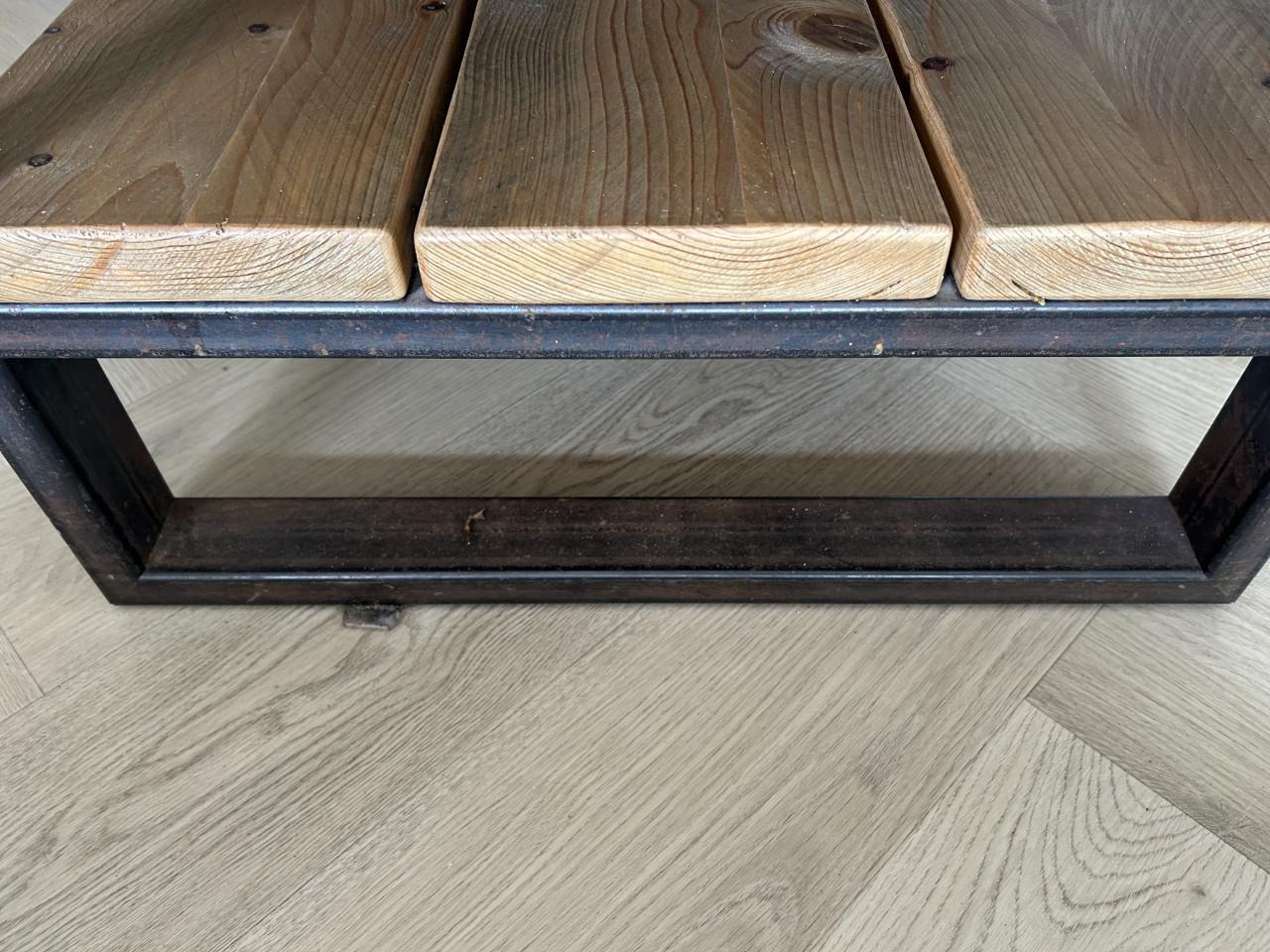 Steigerhouten salontafel