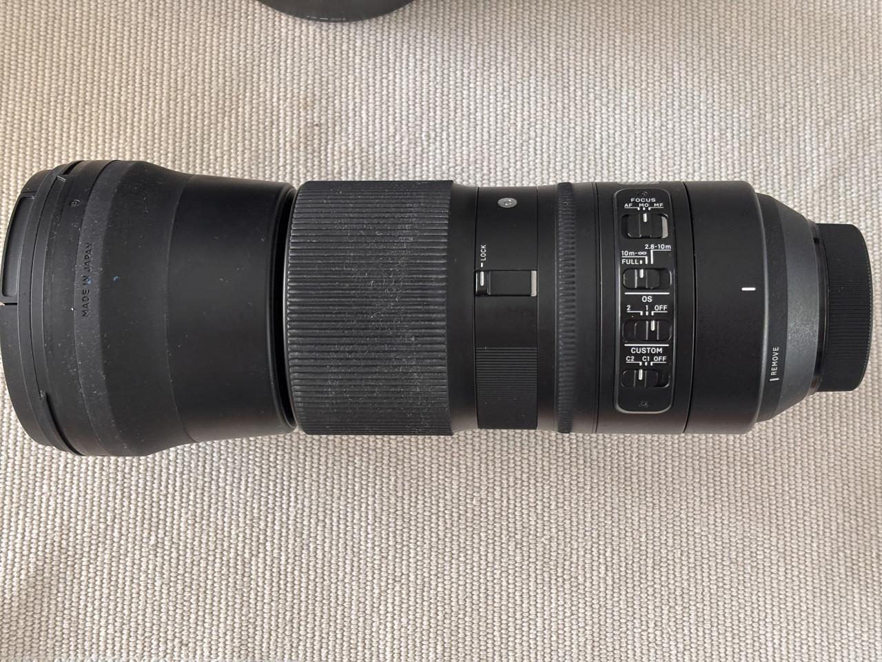 Sigma 150-600mm Contemporary F5-6,3 DG Nikon-F vatting + TC1401