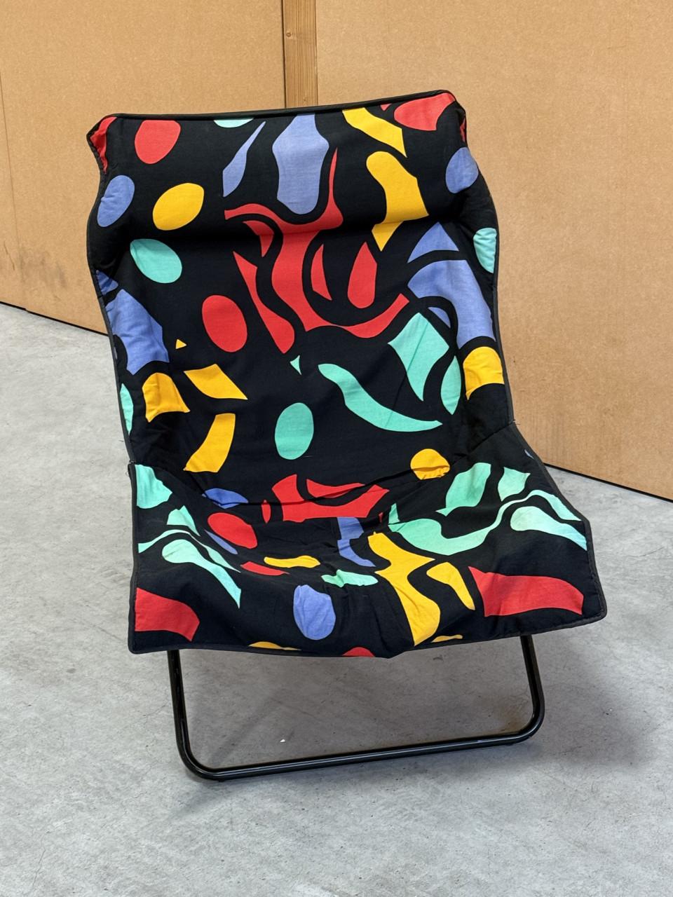 Pop Art Opvouwbare Loungestoel Jaren 90 Vintage