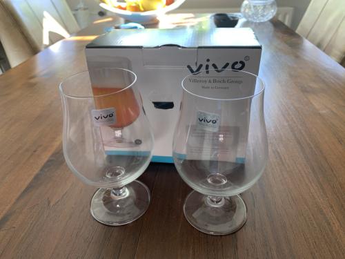 Nieuwe set van twee bierglazen van Vivo, onderdeel van de Villeroy & Boch