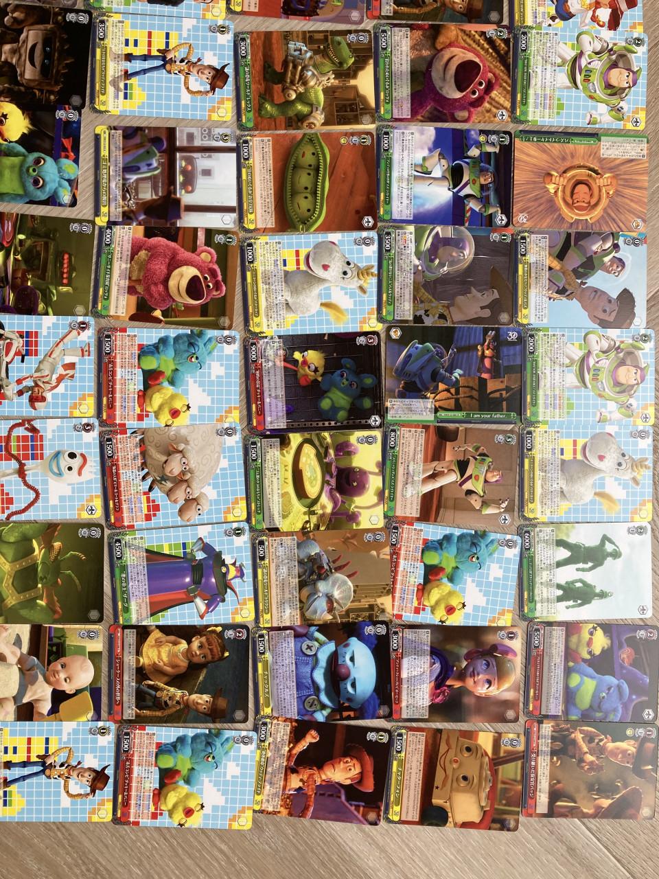70 Weiss Schwarz Disney Pixar Toy Story kaarten