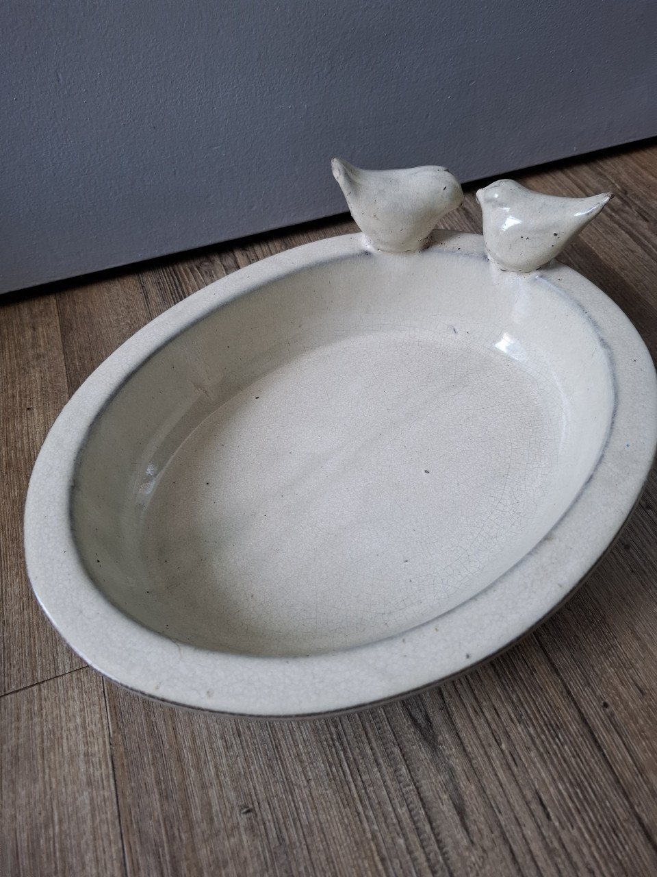 Aardewerken vogelbadjes