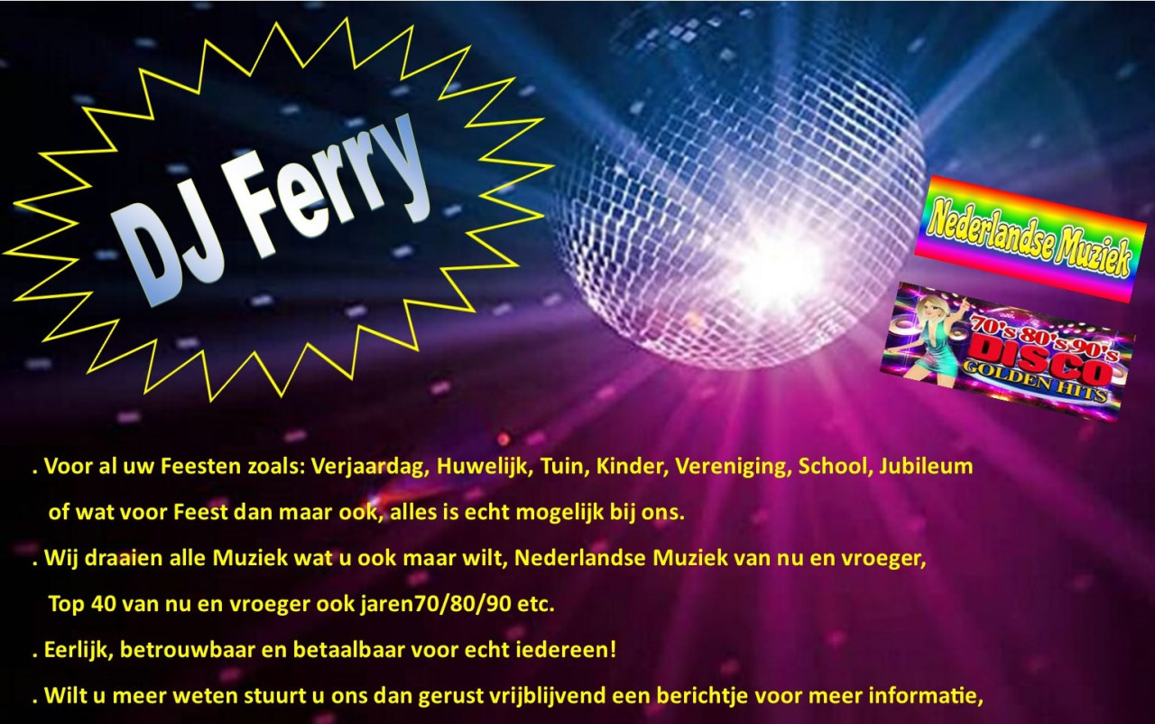 Binnenkort een Feestje en op zoek naar gezellige muziek erbij?