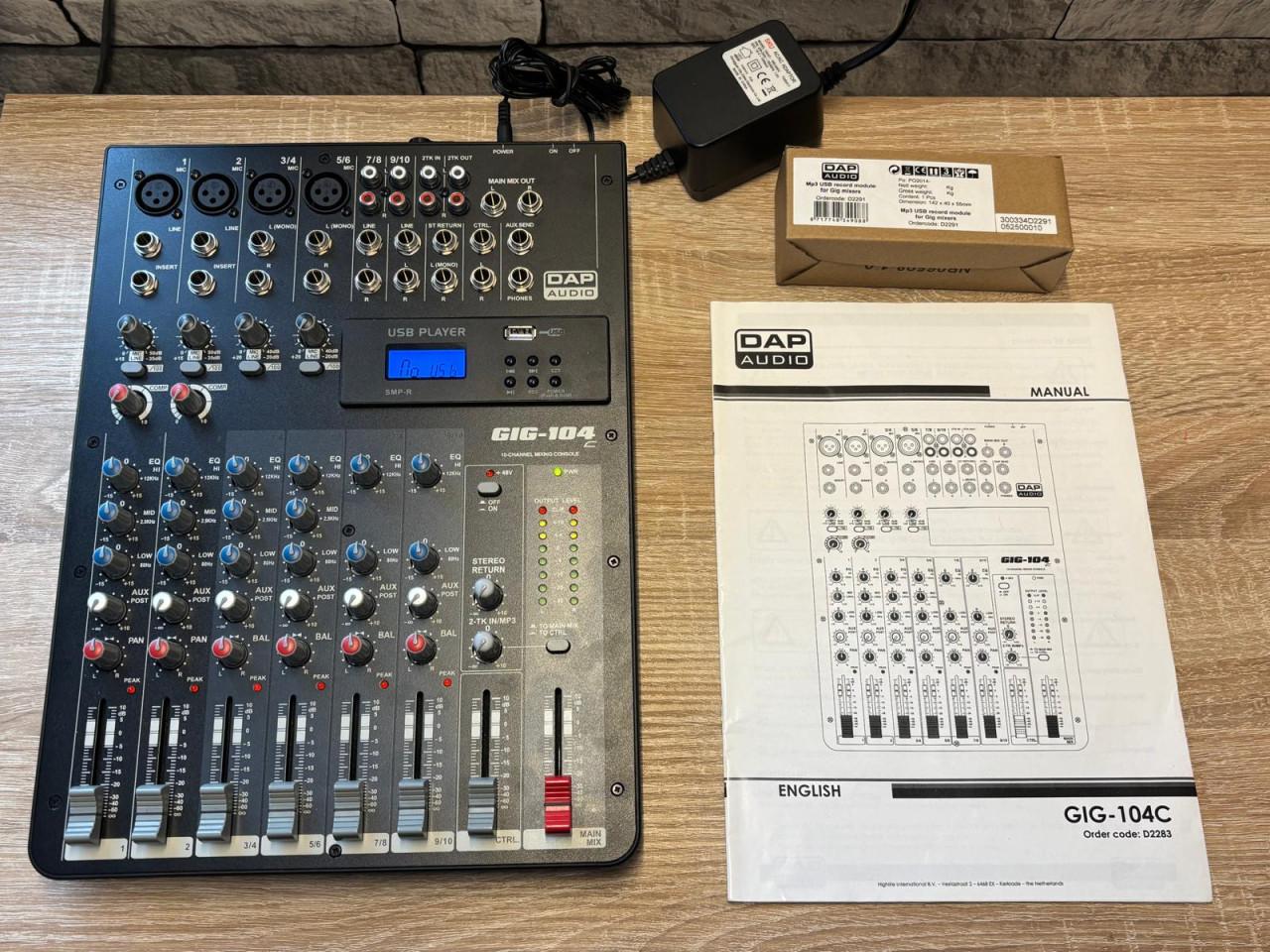DAP GIG-104C inclusief USB recorder/player