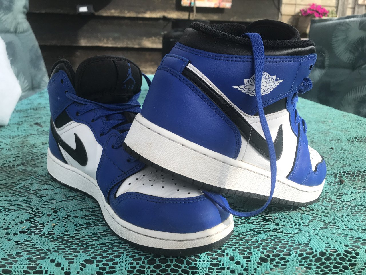 Nike Jordans blauw