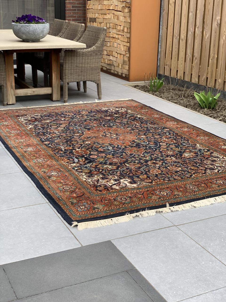 🤎Schitterend Sfeervol Handgeknoopt Vintage Vloerkleed🤎