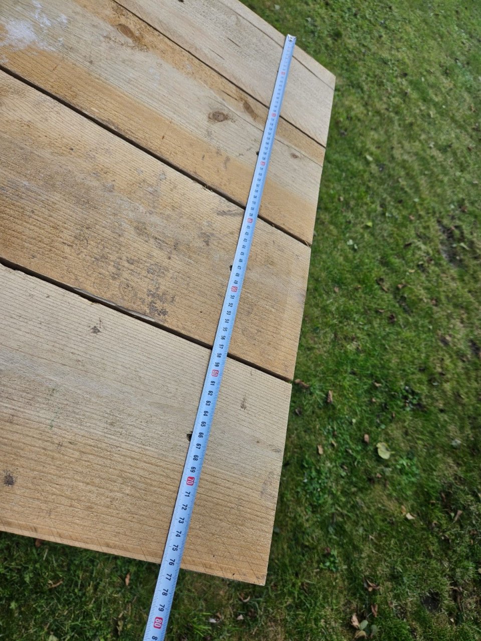 Bartafel, statafel van steigerhout met afneembaar blad 2 stuks.
