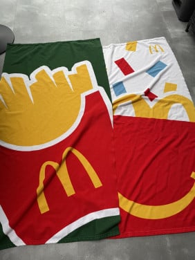 4 gratis McDonalds badhanddoeken