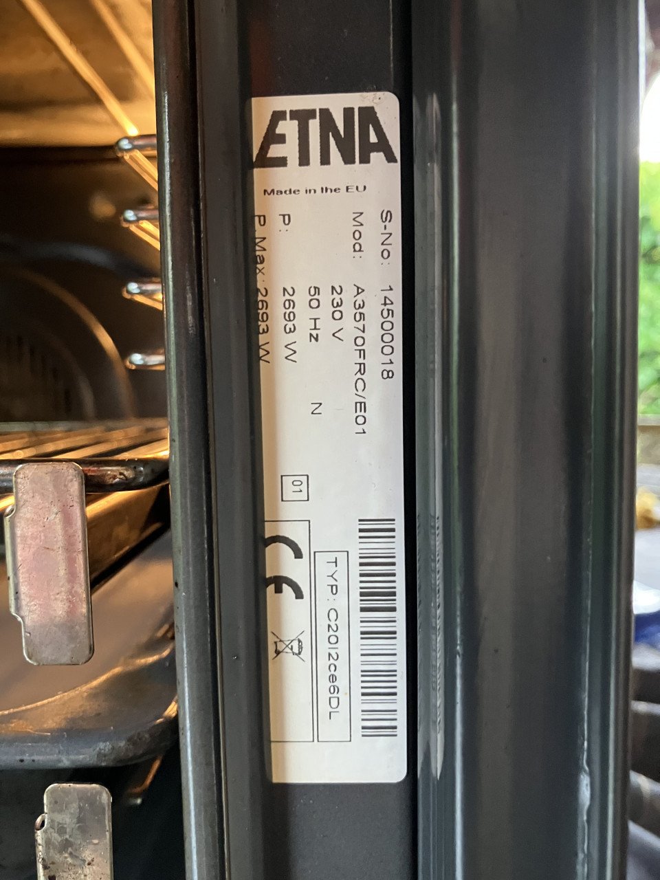 Etna A3570FRC inbouw oven rustique
