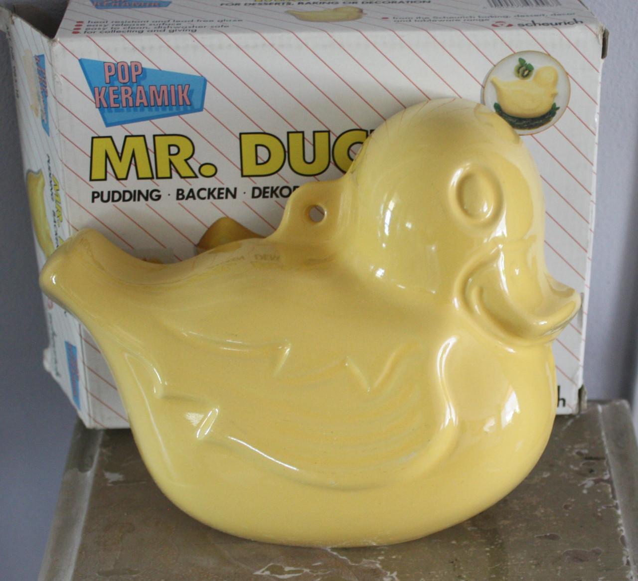 Nieuw in verpakking  keramiek eend vorm