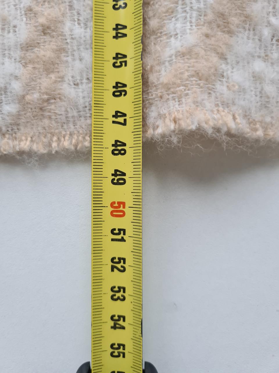 Nieuwe ecru / beige zachte wollige sjaal 160 X 48 cm