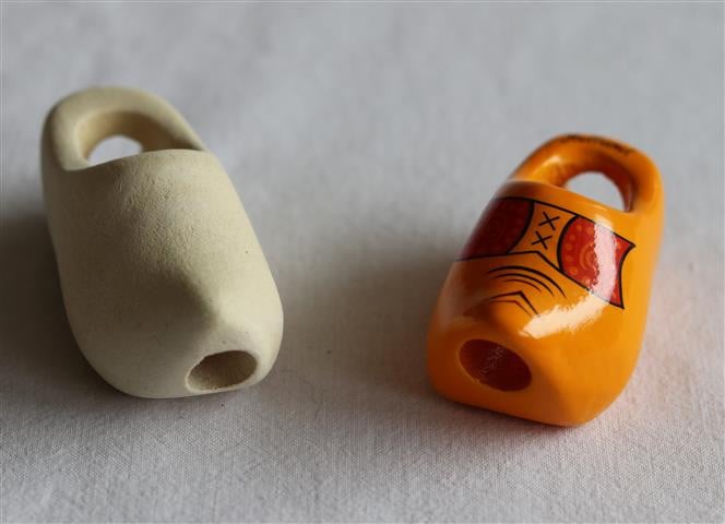Dasklompje met zakdoek Blank klompje Grootte: 7 cm. Klompje Euro  2,50