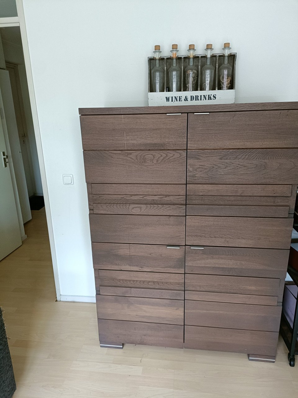 Hardhouten kasten set