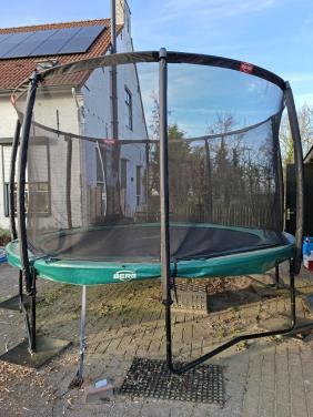 Berg trampoline elite green 380 + safety net deluxe
