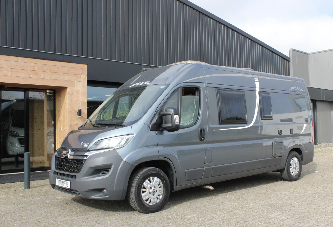 Pössl 2win plus (Vast bed, nieuwstaat, 1e eigenaar)