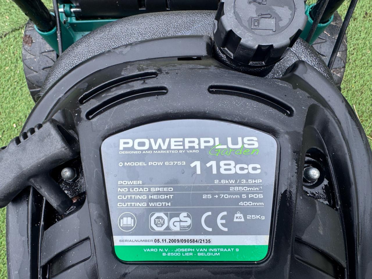 Powerplus 3,5pk benzine grasmaaier zelf-trekkend