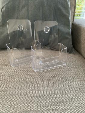 22 transparante folderbakjes