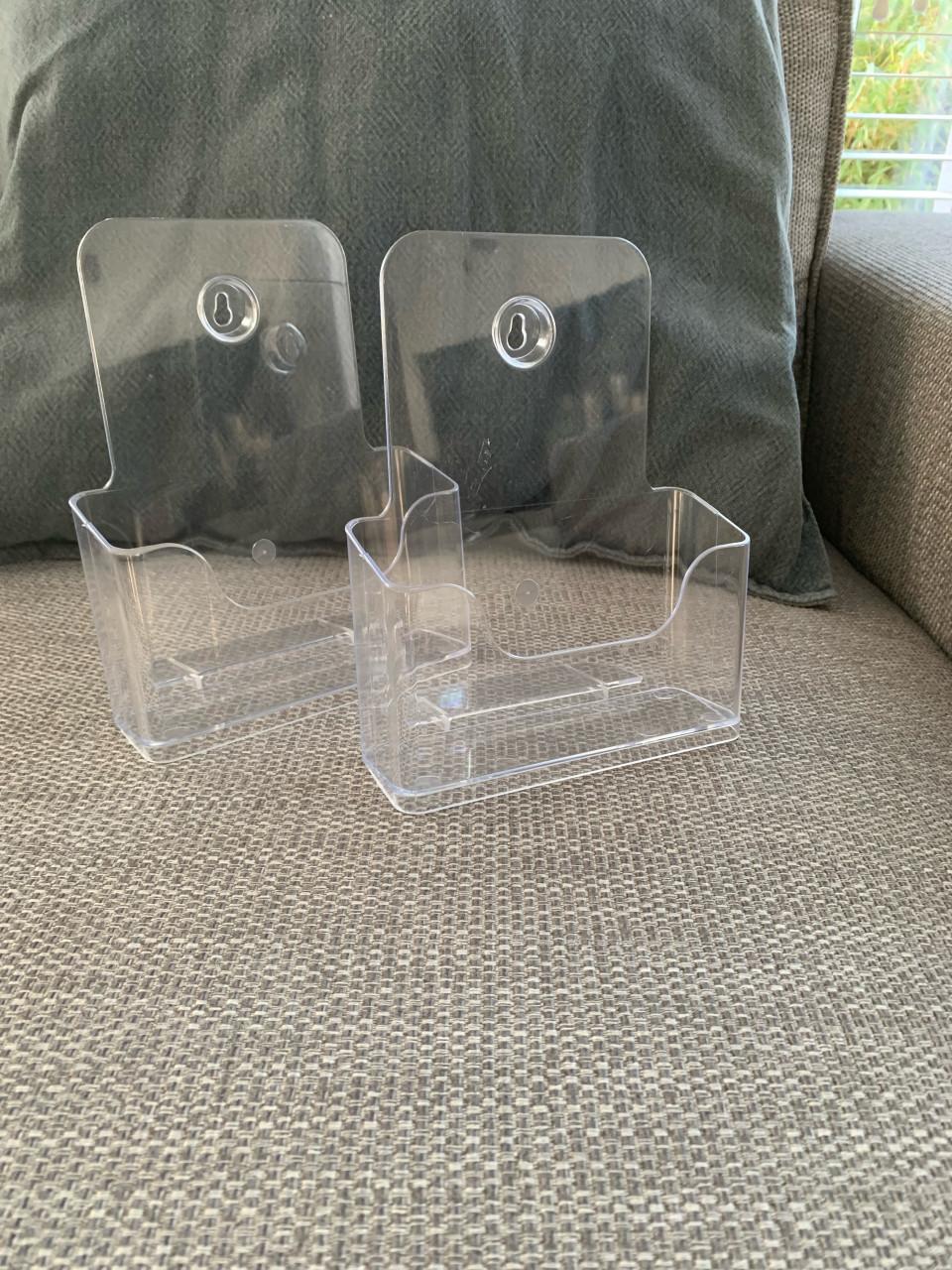 22 transparante folderbakjes