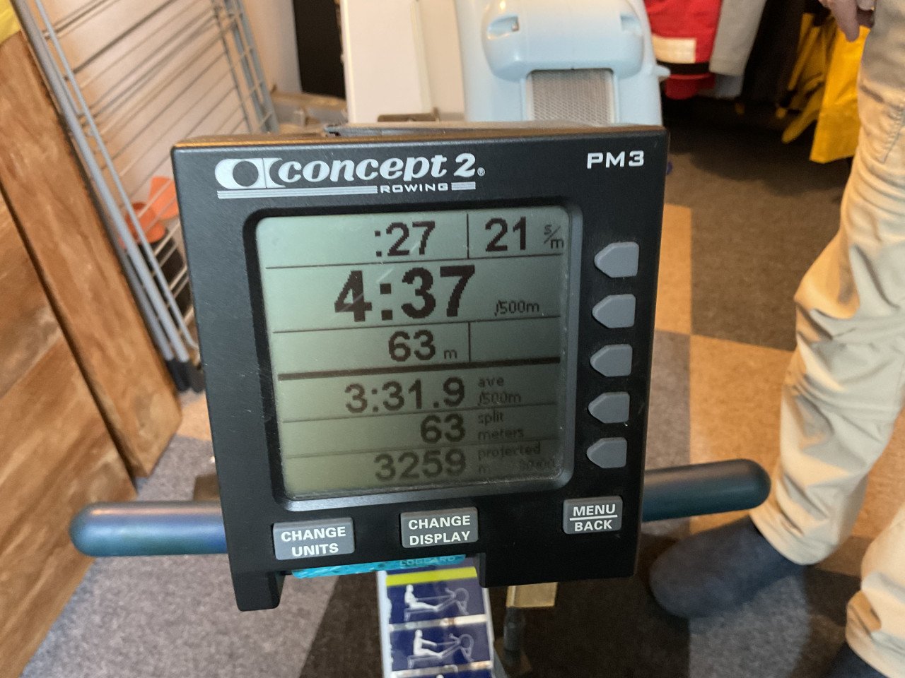 Concept 2 roeitrainer met PM3 display