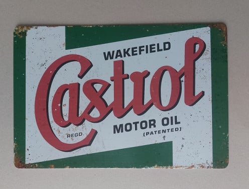 Castrol Metalen Bord