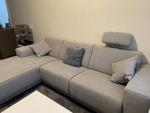 Hoekbank grijs 260x160cm