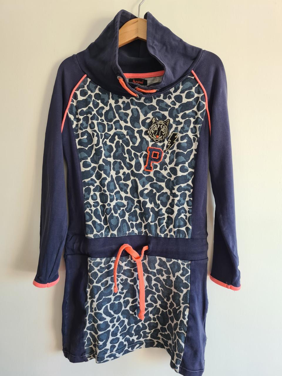 Persival blauw jurkje  Maat 134-140