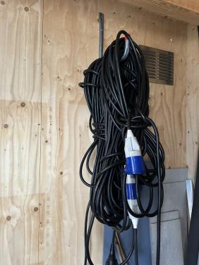 Aansluitkabel voor camper of caravan voor de camping