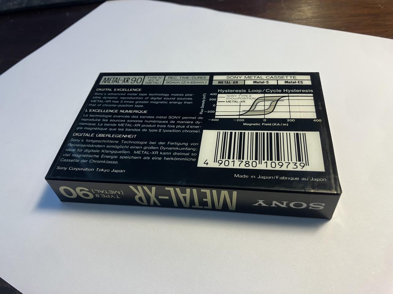 4x muziekcassettes gesealed Sony Metal-XR90 That's MG-X90 e.a.