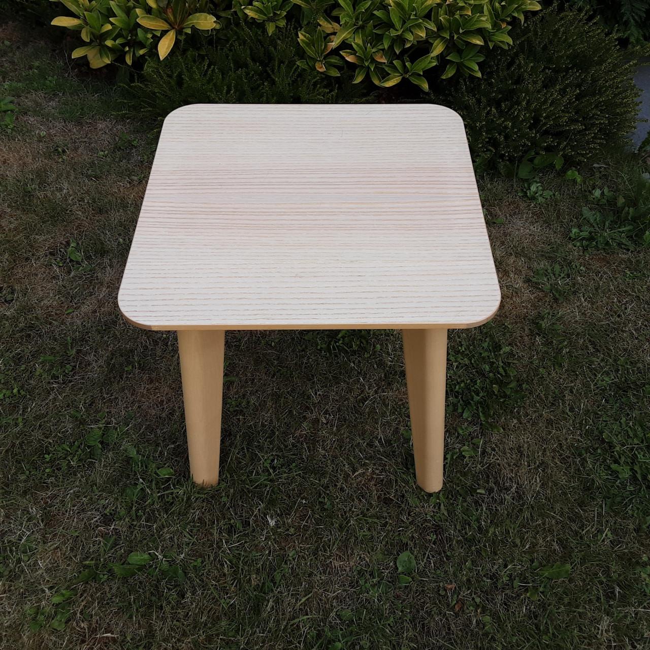 Massief houten tafel duo